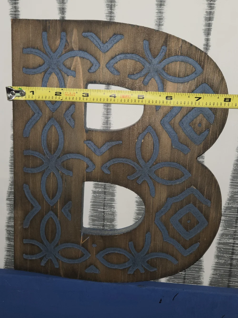 BATH Wall Decor Letters – Mixed Metal, Wood & Buffalo Plaid Rustic Farmhouse